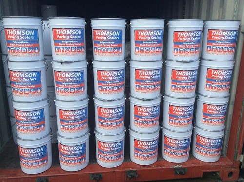 Wet look driveway sealer - , block