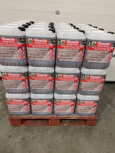 Wet look driveway sealer - wet, block